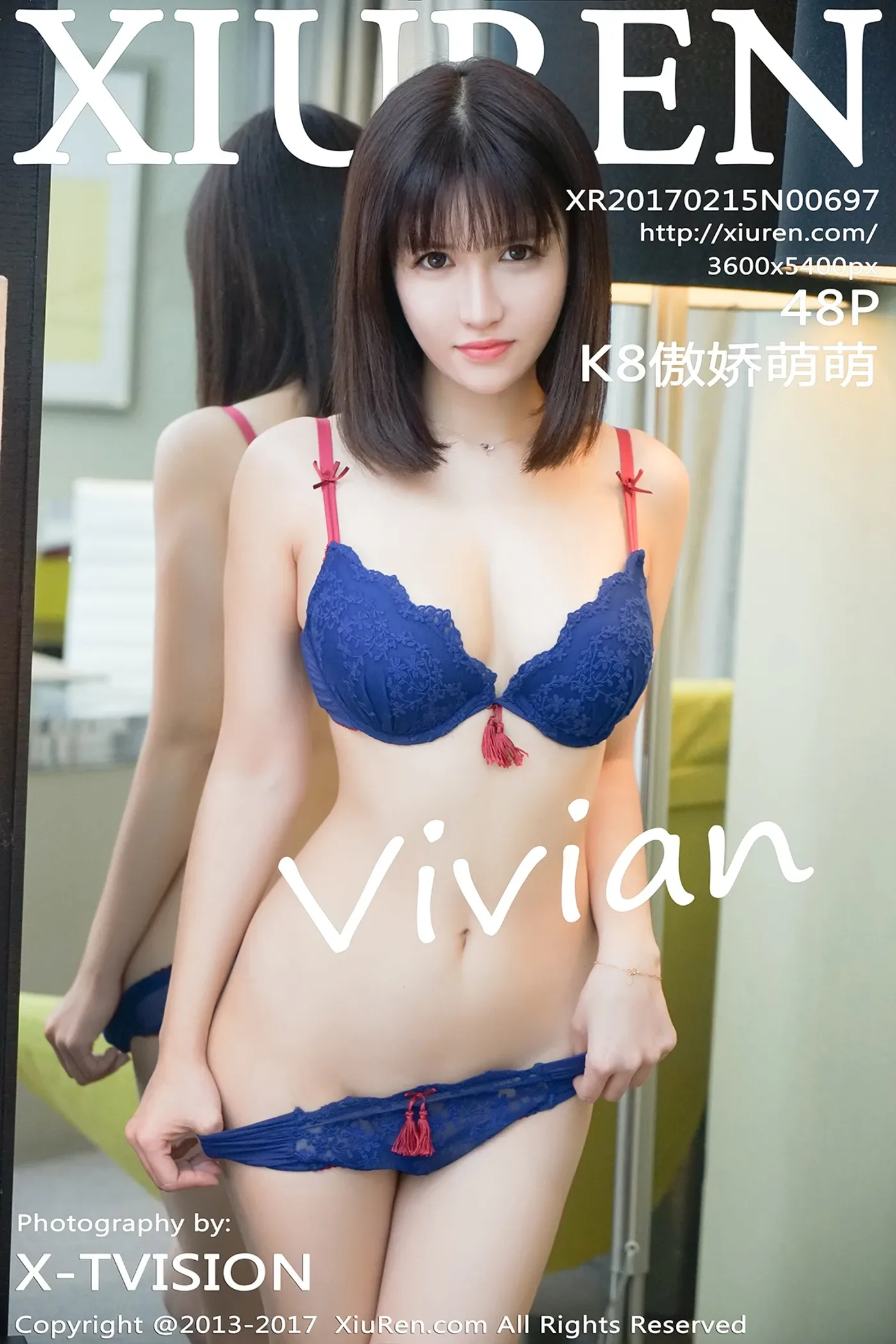 [XIUREN秀人网] No.697 K8傲娇萌萌Vivian [48+1P/128M]-秀女吧 XIUNVB.COM