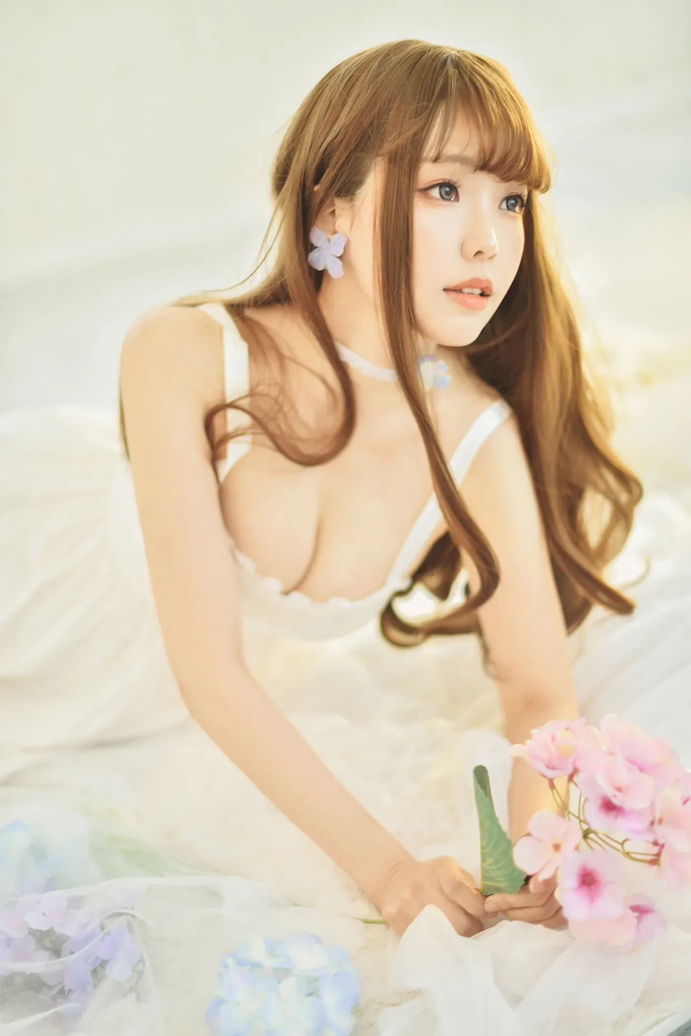 ElyEE子 NO.076 White Dress [22P-27MB]-秀女吧 XIUNVB.COM