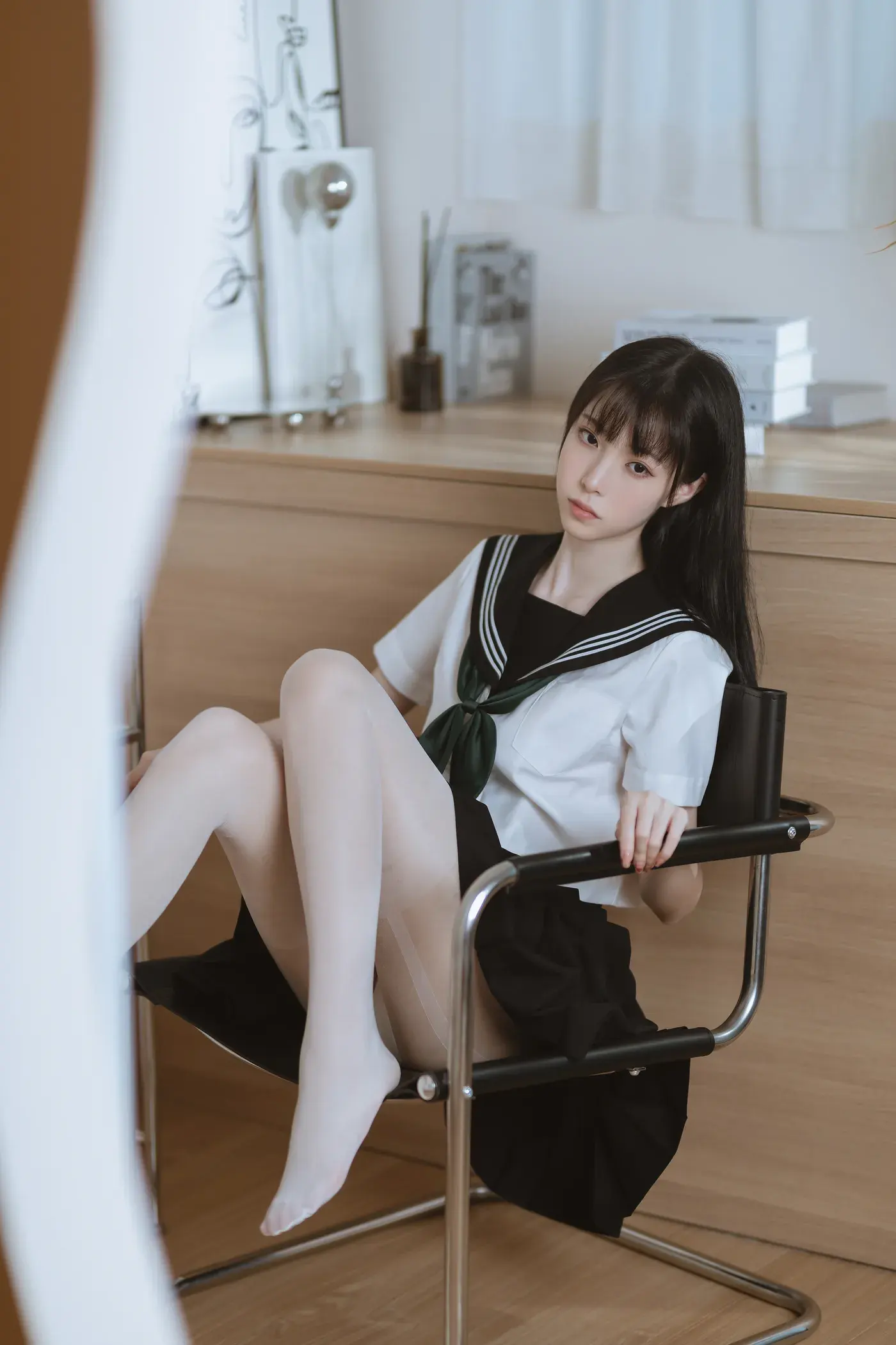 许岚LAN – NO.019 白丝JK[40P-608.4M]-秀女吧 XIUNVB.COM